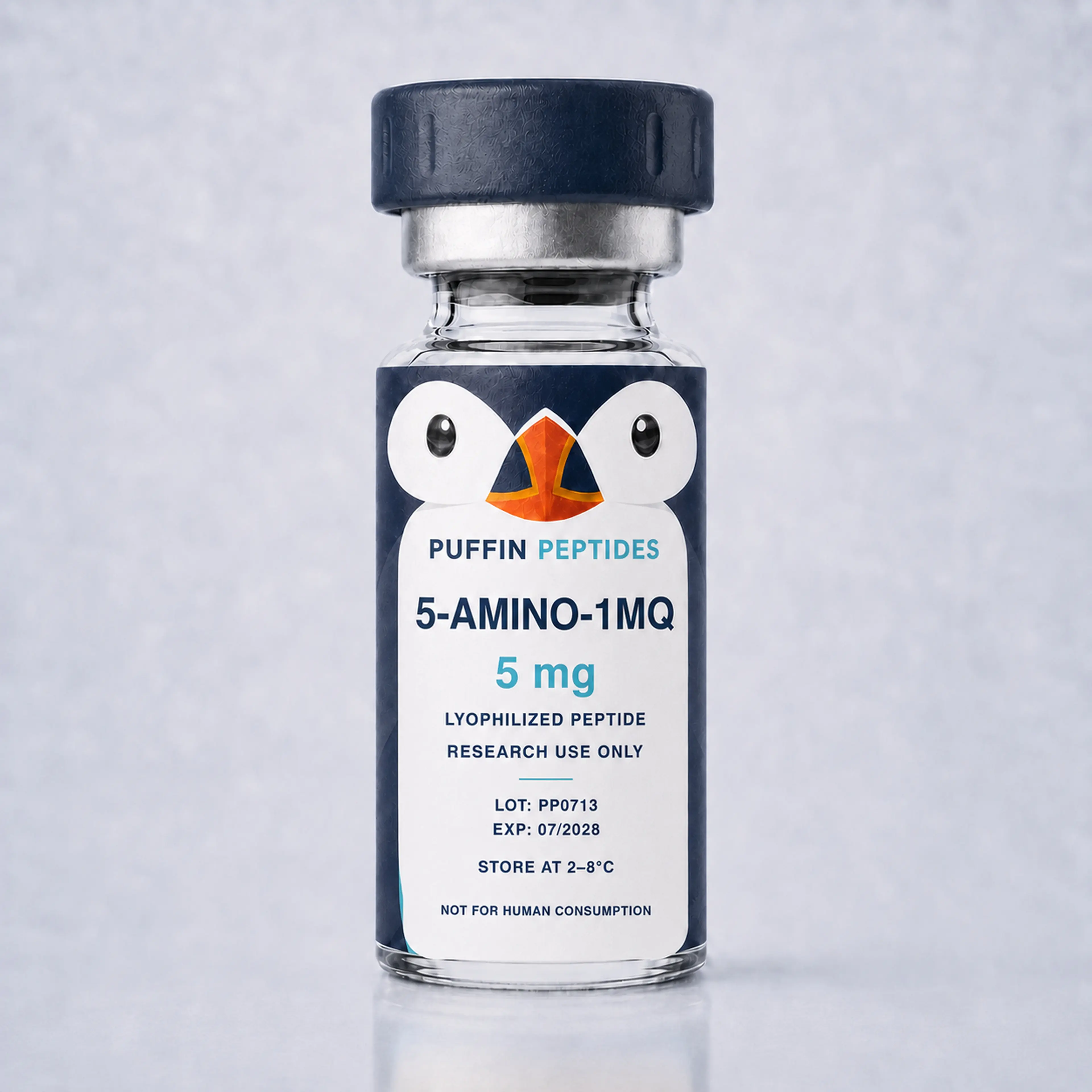 5-AMINO-1MQ 5 mg Puffin Peptides vial