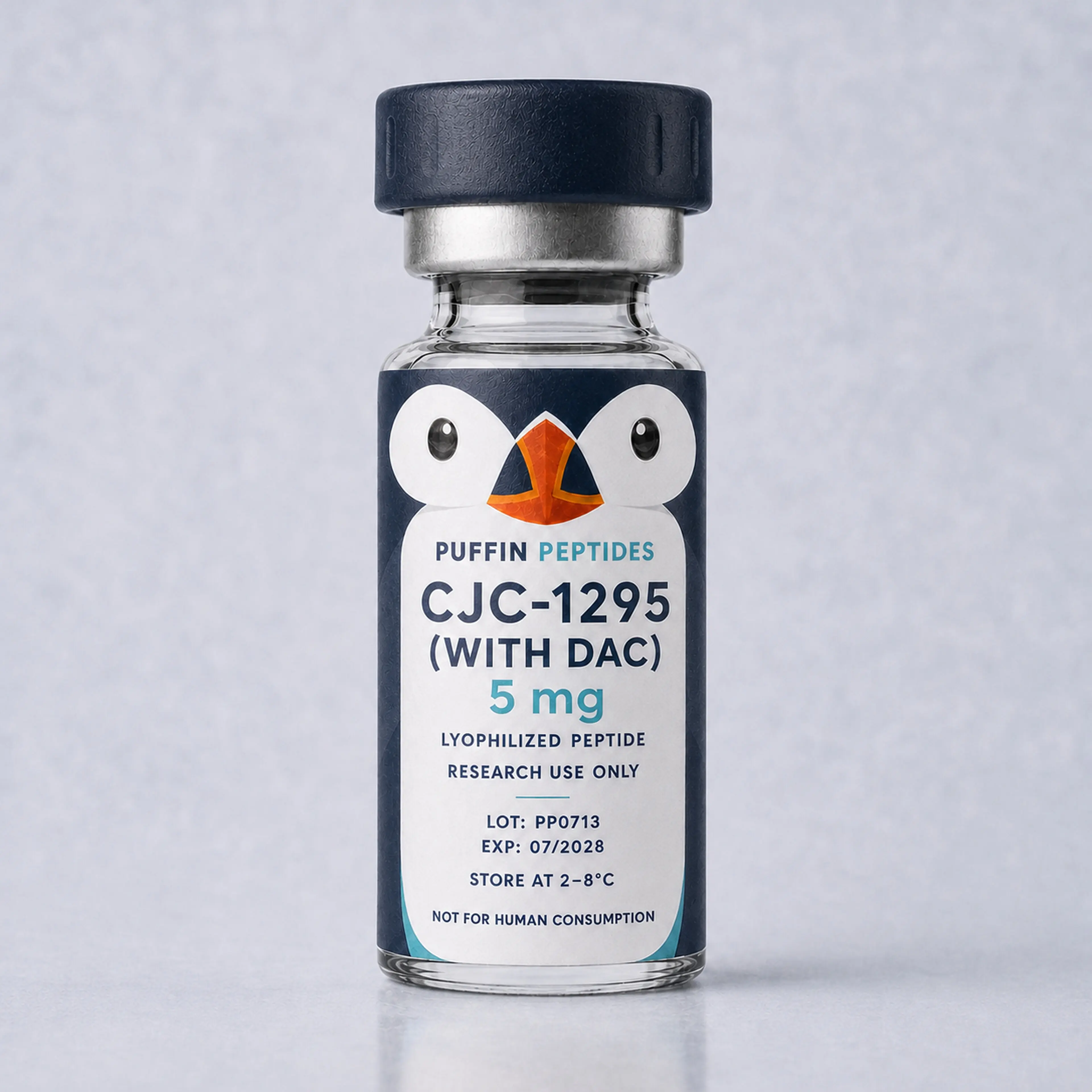 CJC-1295 (WITH DAC) 5 mg Puffin Peptides vial