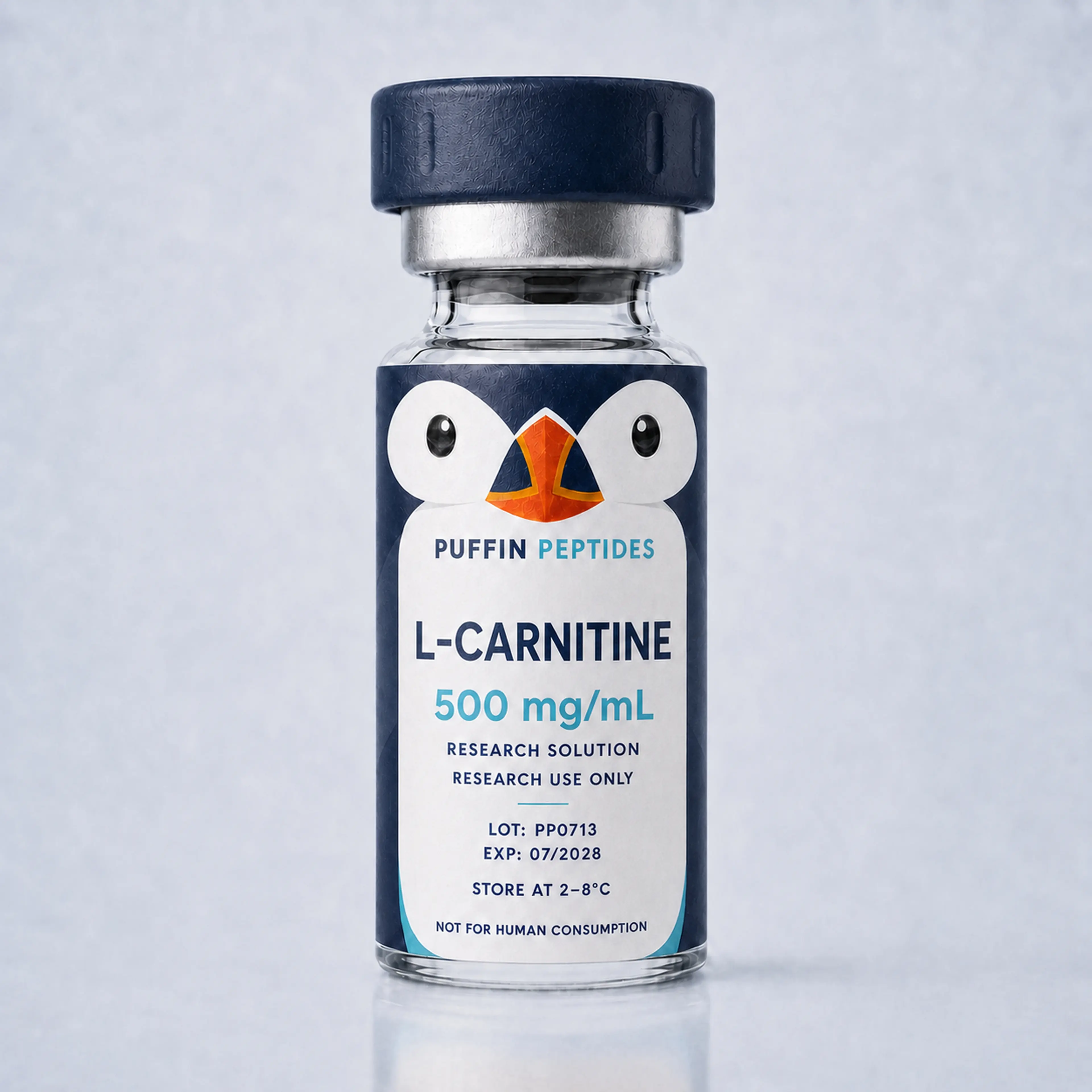 L-CARNITINE 500 mg/mL Puffin Peptides vial