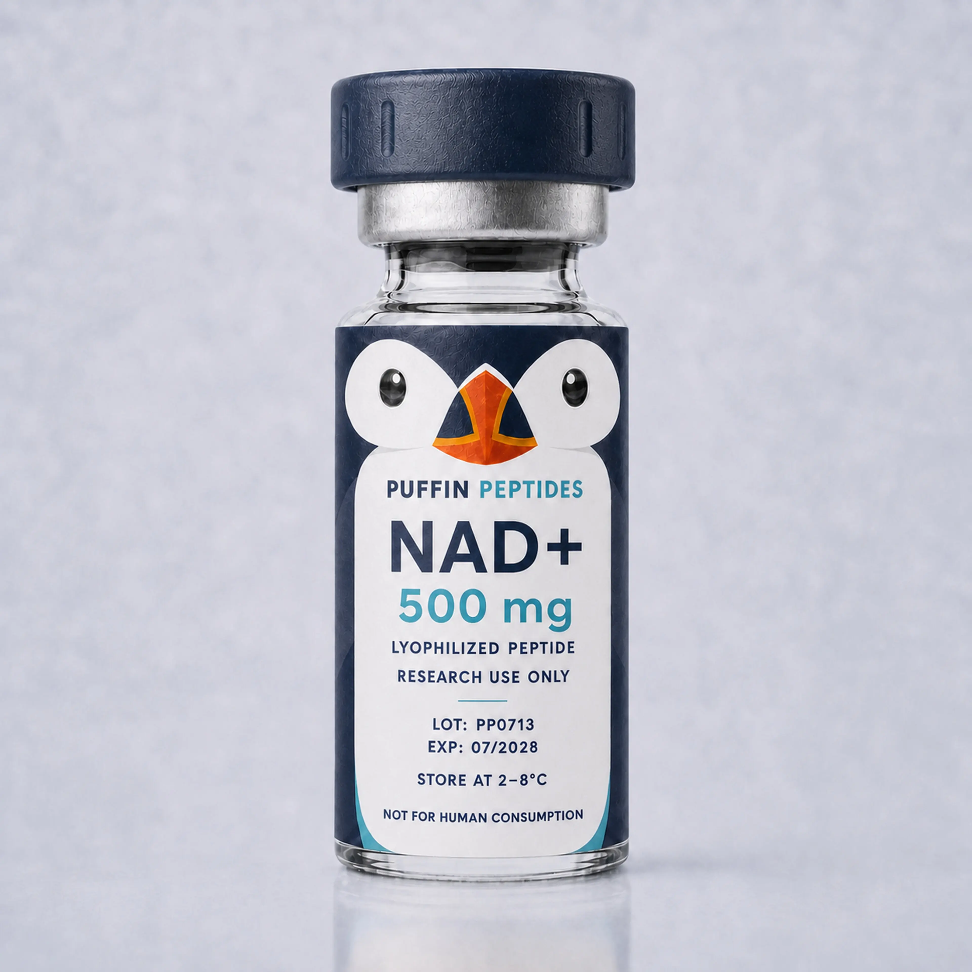 NAD+ 500 mg Puffin Peptides vial