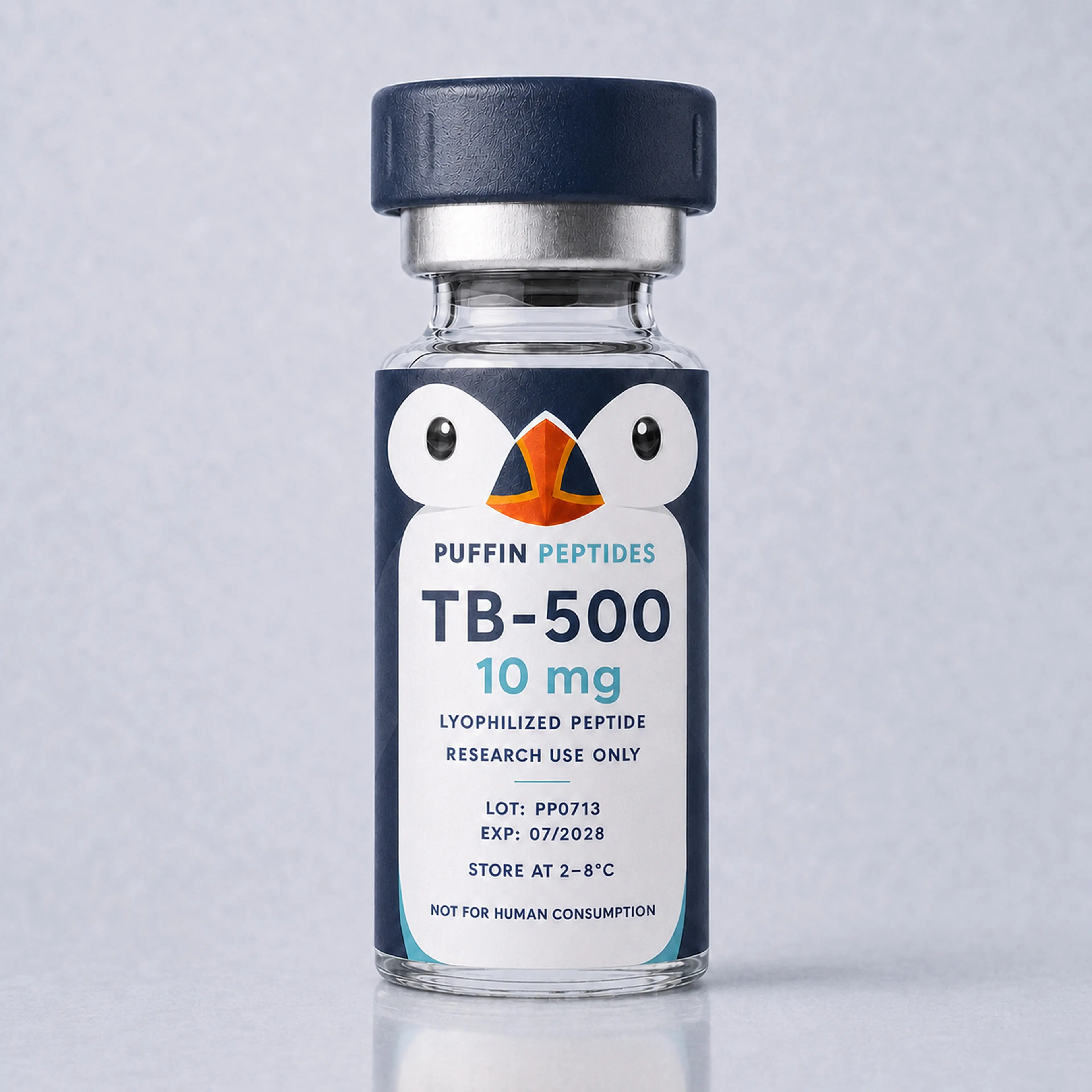 TB-500 10 mg Puffin Peptides vial