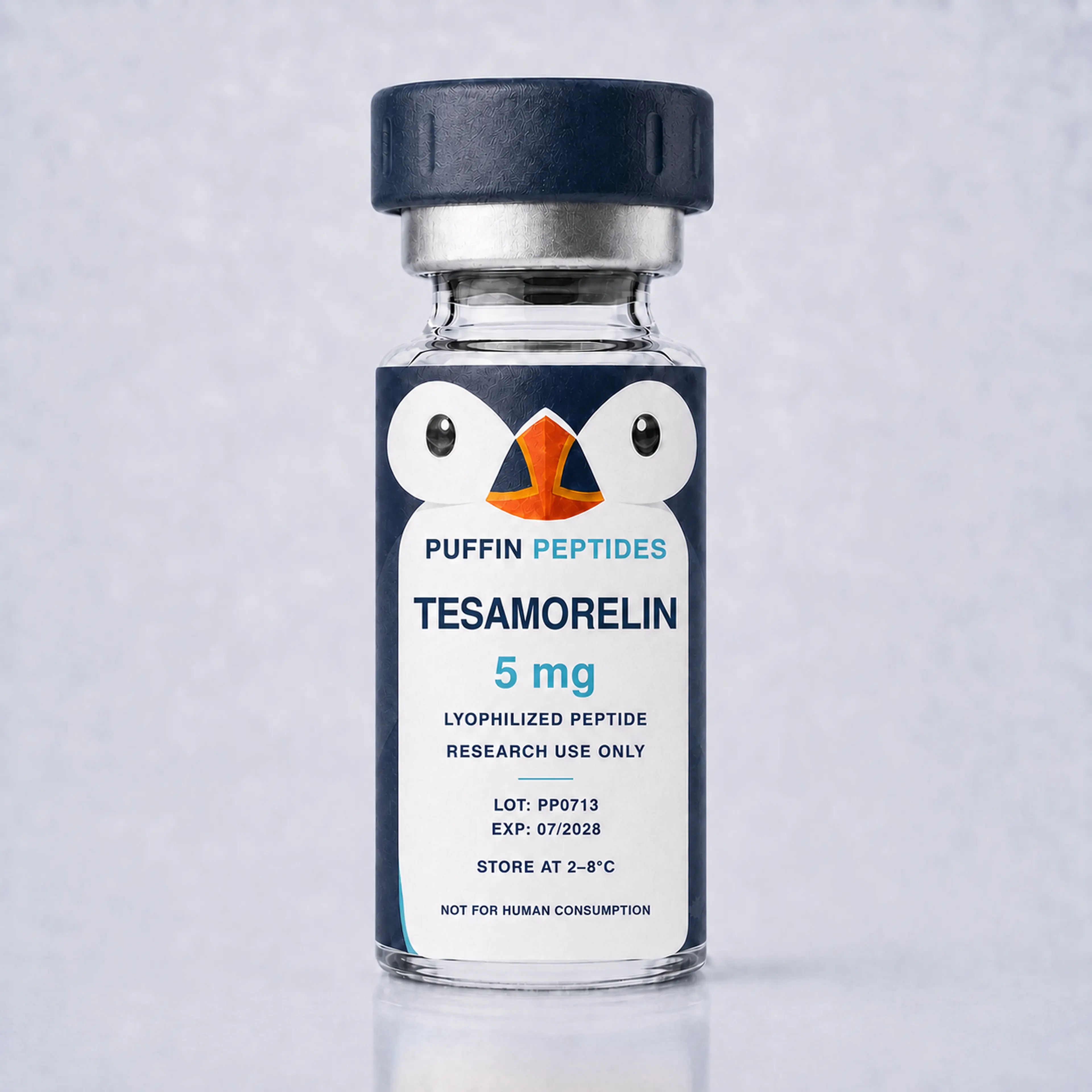 TESAMORELIN 5 mg Puffin Peptides vial