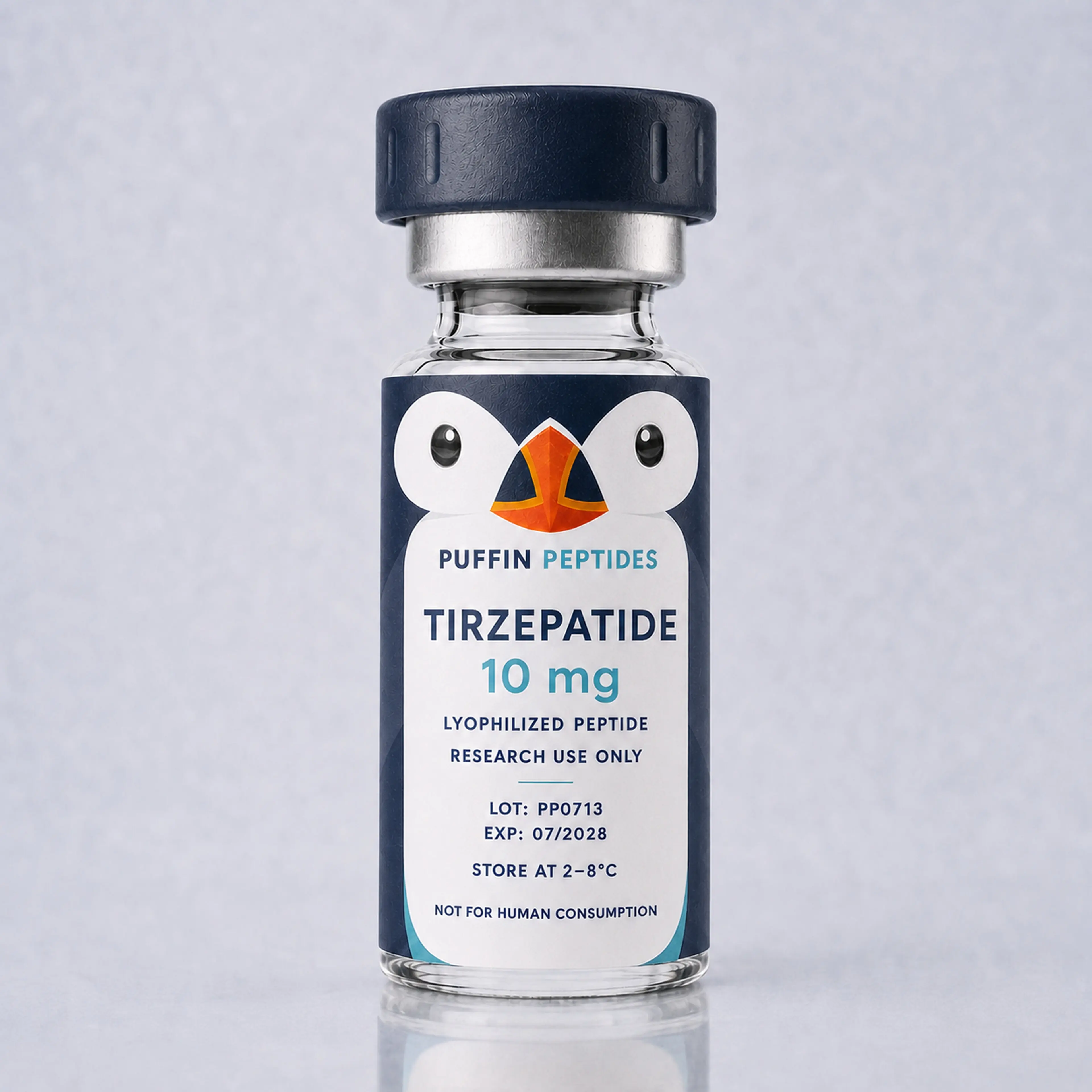 TIRZEPATIDE 10 mg Puffin Peptides vial