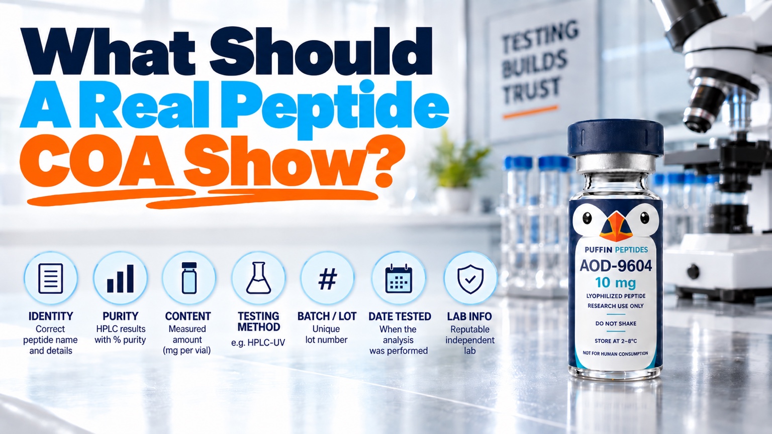 What Should A Real Peptide COA Show?